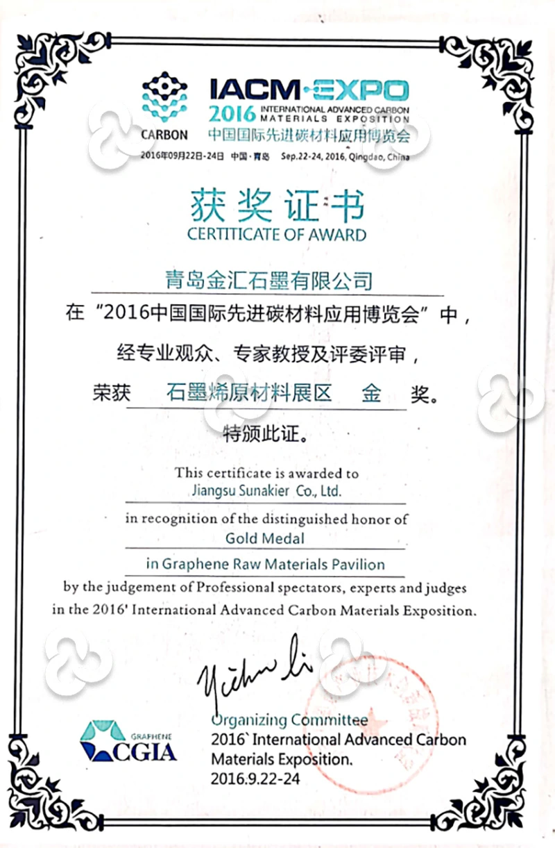 Jinhui Certifications
